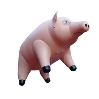 Mascotte de cochon gonflable géante personnalisée KeepFuns - Animal gonflable mignon et thématique pour les événements, la promotion de marque et les festivals