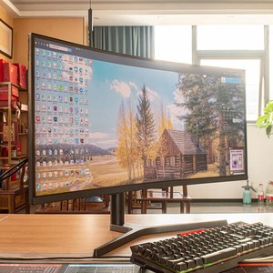 Écran incurvé large 4k LED <span class=keywords><strong>144Hz</strong></span> <span class=keywords><strong>1ms</strong></span> Réglable en hauteur avec un rapport d'aspect 21:9 Moniteur <span class=keywords><strong>gamer</strong></span> en gros pour <span class=keywords><strong>gamer</strong></span> - Product Image 5