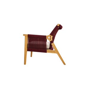 La silla Alula presenta una hermosa combinación de madera de teca y cuerda resistente, combinando perfectamente la elegancia natural con la comodidad. - Product Image 2
