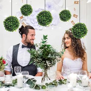 Exceart Boxwood ลูกบอลหญ้าเทียมมินิกลีบดอกไม้ขนมปังต้นไม้ในงานแต่งงานกลางแจ้งบ้าน unbekannt <span class=keywords><strong>Buxus</strong></span> - Product Image 4