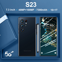 Teléfonos Inteligentes S23 con Sistema Android Incell, Desbloqueo por Huella Dactilar, CDMA LTE, Pantalla LCD de 6.82 Pulgadas, 3G+64G, Cuatro Núcleos, 90Hz, Reconocimiento Facial