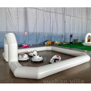 Sol gonflable en PVC blanc pour arènes <span class=keywords><strong>de</strong></span> voitures tamponneuses, idéal pour les parcs d'aventure en plein air et les pistes <span class=keywords><strong>de</strong></span> course - Product Image 3
