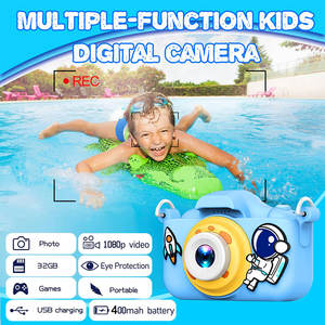 Cámara Digital para Niños X2, CCD, Video Full HD + SD32G, Lente Dual, Diseño de Astronauta, Pantalla de 2 Pulgadas, Mini Cámara Portátil de Juguete para Niños - Product Image 5