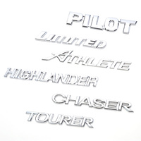 Badge de voiture monogramme thermorésistant, amovible et non-dommageable, avec support de conception personnalisée pour accent de kit carrosserie