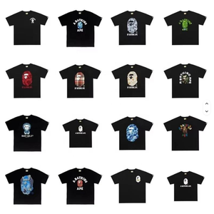 Dropshipping products 2026 Men Black Character Print T-shirt | 300gsm 100% Cotton Streetwear Casual Top - Product Image 1