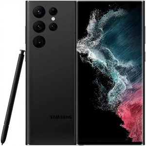 Téléphone portable d'occasion d'origine pour <span class=keywords><strong>Samsung</strong></span> <span class=keywords><strong>S22</strong></span> <span class=keywords><strong>Ultra</strong></span> <span class=keywords><strong>5G</strong></span> version US/chinoise/coréenne 256 Go Noir Débloqué - Product Image 1