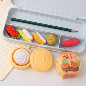 Soododo 2026 XD-0330 Papelería para Estudiantes de Primaria, Borrador de Goma Creativo con Diseño de Bollos al Vapor, Bajo Contenido de Polvo - Product Image 3