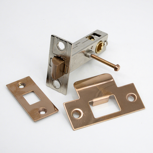 Chiavistello da bagno con chiusura a chiusura per porta in oro rosa da 60mm - Product Image 1