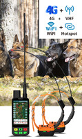Collier de suivi GPS VHF 4G rechargeable pour chiens de chasse avec longue autonomie de batterie et suivi en temps réel via application