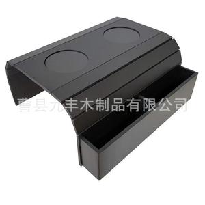 Mesa Auxiliar de Madera para Reposabrazos 42.5x32x8cm, Soporte Portátil de Madera Maciza para Bebidas en Sofá, Posición Frontal - Product Image 5