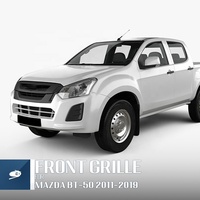 Grille avant Mosun pour Mazda BT-50 2012-2019 4x4, cadre de protection de pare-chocs, kits de carrosserie, grille de pare-chocs en nid d'abeille
