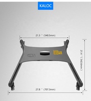 KALOC-carrito de TV móvil, soporte de suelo LCD ajustable de 161 de altura para pantalla LED de Plasma, estante de TV de 32 a 65 pulgadas