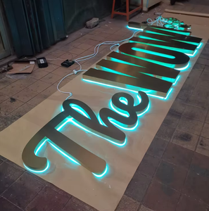 Letras LED Acrílicas con Retroiluminación Metálica para Negocios, Letrero para Baños, Señalización para Empresas y Hospitales, Decoración Exterior con Efecto 3D - Product Image 3