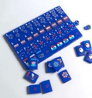 2026 Nuevo Juego de Mahjong Americano Patriótico Rojo Blanco y Azul de EE. UU., Set Completo Festivo para el Día de la Independencia