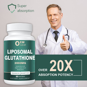 OEM Liposomal Glutathion 2000mg Kapseln L-Glutathion Kollagen für Erwachsene Haut aufhellung Aufhellung Aufhellung - Product Image 2