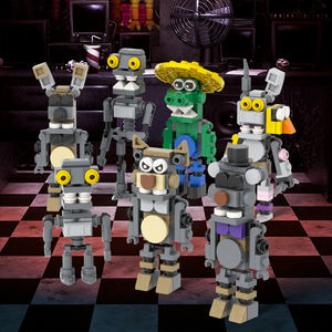 Ours de minuit FNAF MOC1643 la mascotte inachevée mimique <span class=keywords><strong>Bub</strong></span> Gator mascotte Mini blocs de construction ensembles jouets éducatifs pour enfants - Product Image 6