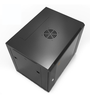 Armoire de serveur en acier 4U de 19 pouces avec serrure pour rack de serveur, en stock, armoire murale soudée
