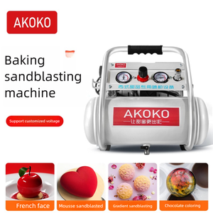 AKOKO Pistolet de pulvérisation écologique de qualité alimentaire française pour desserts, machine à airbrush pour mousse, <span class=keywords><strong>compresseur</strong></span> d'air pour chocolat et outils de pâtisserie - Product Image 5