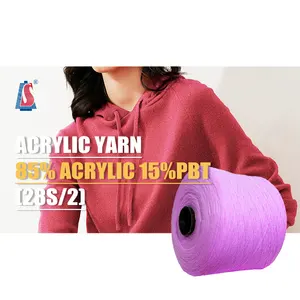 Manufacturer Supply 28S/2 85%Acrylic 15%Polyester Acrylic Yarn