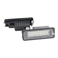 Luz LED para Matrícula de Coche para Golf MK4 MK5 MK6 Passat Polo CC Eos Sin Error 18SMD 12V 6500k Blanco Accesorios para Auto Lámpara