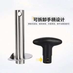 USA Mairun Model 406 Kitchen Manual Super Fast Pineapple Corer Slicer <b>Tool</b> Stainless Steel Cutter Easy Core Removal Slicing - Product Image 3
