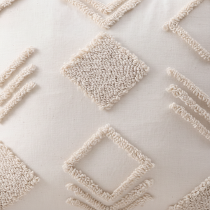 Home Sense 100% Cotton Hand Tufted Pillow <b>Cover</b> Modern Geometric <b>Design</b> Soft <b>Cushion</b> Decorative Throw Portable Woven Home Decor - Product Image 1