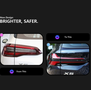 ไฟท้าย LED สำหรับรถยนต์ AC Schnitzer X5 G05 ปี 2019-2023 พร้อมไฟเลี้ยวแบบไดนามิก ไฟเดย์ไลท์เลนส์ใส 6000K ใหม่ แบบเสียบใช้งานได้ทันที - Product Image 3