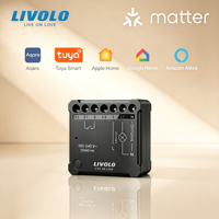 Module variateur LIVOLO 1 canal encastré certifié CE HomeKit Tuya, relais sans scintillement 0-100% à variation continue pour interrupteur mécanique LED