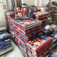 Draps de Lit Taille King Noël, Parure de Drap Housse 100 % Coton, Tissu Rideau pour Chambre, Rideaux Prêts à Poser 13 Pièces