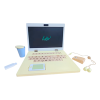 Ensemble d'ordinateur portable et de tablette en bois avec lettres magnétiques, jeu interactif Montessori, ordinateur pour enfants pour l'apprentissage de l'alphabet