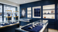 Vitrine réfrigérée avec éclairage LED pour présentation de logo, idéale pour les kiosques de soin des sourcils, les magasins de détail et les centres commerciaux