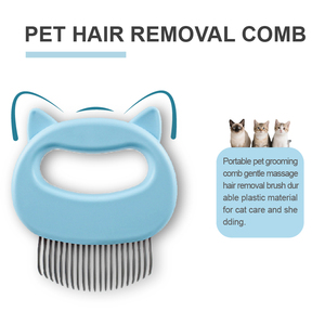 Peigne à visage de chat de dessin animé, outil de démêlage et peigne massant pour le toilettage des chiens et des chats, produits de toilettage pour animaux de compagnie - Product Image 2