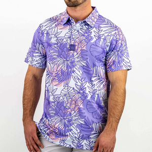 <span class=keywords><strong>Polo</strong></span> de golf pour homme, qualité supérieure, impression par sublimation intégrale, logo personnalisé, marque privée, séchage rapide, évacuation de l'humidité - Product Image 2