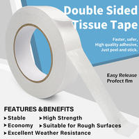 Ruban adhésif double face en papier, vente en gros d'usine, ruban adhésif puissant pour loisirs créatifs, scrapbooking et usage bureautique