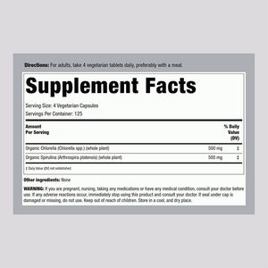 Prix de gros OEM Marque privée 100% pur biologique de qualité alimentaire HALAL <span class=keywords><strong>500</strong></span> <span class=keywords><strong>comprimés</strong></span> 1000mg <span class=keywords><strong>Spiruline</strong></span> Chlorelle pour adultes - Product Image 5