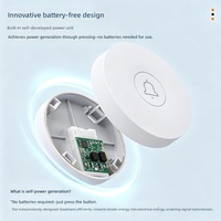 Sonnette sans fil micro-kinétique autonome Feichuang en gros [Étanche IP44] Contrôle par application Dispositif d'appel pour personnes âgées à domicile