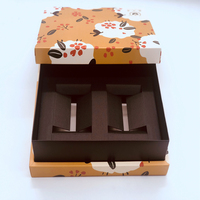 Individuelle Hochzeits-Schokoladen-Geschenkbox aus stabilem Karton, 2-teilig, für Trüffel und Pralinen, mit Logo