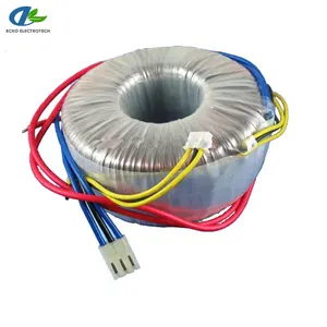 Single phase low voltage round electronic transformer