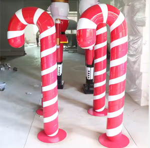 Fiberglas Riesen Nussknacker Skulptur Figuren Navidad Dekor Outdoor Riesen Lebensgröße Weihnachten Nussknacker Soldat Dekorationen - Product Image 6