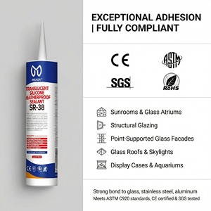 INGADA SR-38 Neutraler Transluzenter Silikon-Wetterfester Dichtungskitt für Bau und Außenbereich - Product Image 6