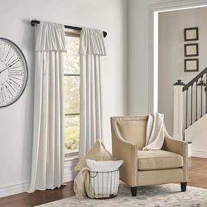 Tringles à rideaux en métal occultantes, design enveloppant réglable, robustes, épaisseur 1 pouce, noir mat, longueurs <span class=keywords><strong>de</strong></span> 48 à 84 pouces - Product Image 6