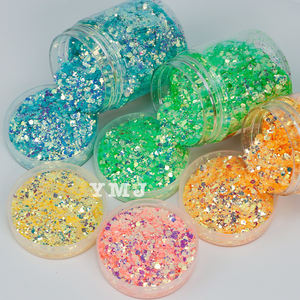 Großhandel Sparkle 2*2 Fine Glitter Mermaid Flakes Hexagon DIY Nagel Maniküre Pailletten Glitter Pulver für Resin Crafts Tumbler - Product Image 3