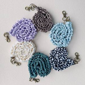 女式手工可调涤纶手机链scluchie挂绳长脖子钥匙扣带金属挂钩批发 - Product Image 4