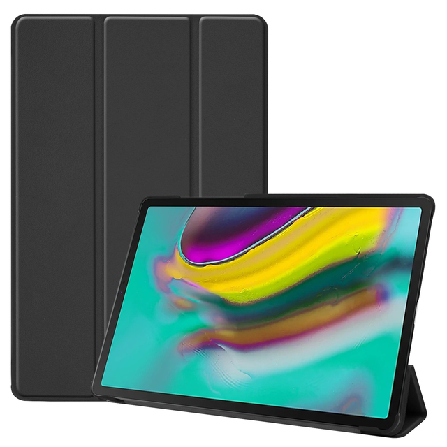 Trifold Flip Slim Folio Hard Case Simple High Quality Pu Leather Protective Multi Colors Tablet Cover for for Tab S5e