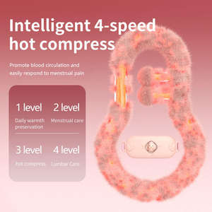 Ceinture chauffante portable pour soulager les douleurs lombaires et les crampes menstruelles, ceinture de massage chauffante pour femmes - Product Image 2