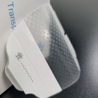 Pansement IV transparent certifié ISO MDR-CE à haute absorption (MVTR) avec motif quadrillé, tailles personnalisées disponibles, option 6x7cm