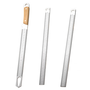 Regla de Acero Baolian de 30 cm, Herramienta de Medición de Doble Escala, Regla Multifuncional para Defensa Personal en el Automóvil, Alta Dureza, Reforzada - Product Image 1