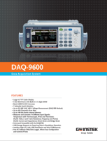 Système d'acquisition de données modulaire haute performance DAQ9600 avec multimètre numérique de précision 6.5 intégré Taiwan