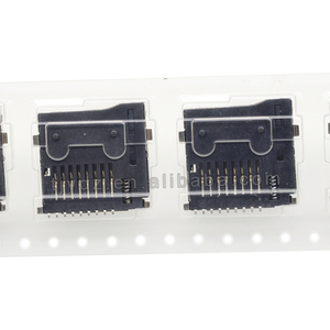 Tarjeta MicroSD autoelástica Bom Sourcing, lector de 9 pines, ranura para tarjeta de soldadura externa, Conector de tarjeta SD - Product Image 2