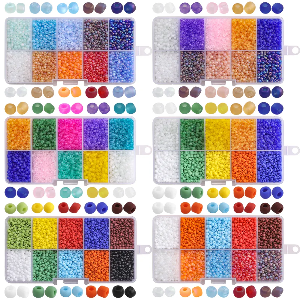 Boîte de perles Miyuki en cristal mat pour fabrication de bracelets, breloques, pendentifs, outils de bricolage, DIY, 20 pièces, 3mm, 8/0